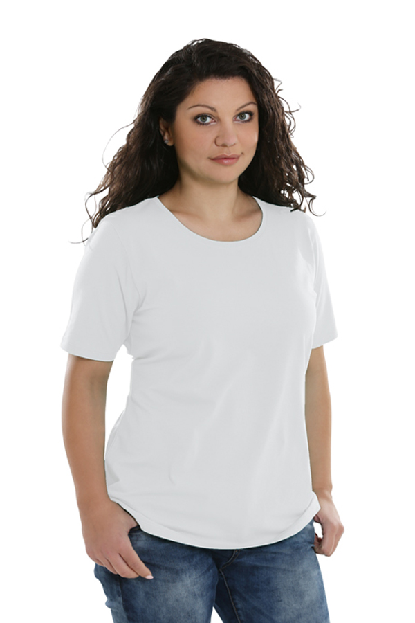 Basic Shirt kurzarm (Weiss)