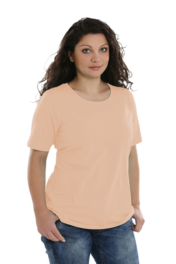 Basic Shirt kurzarm (Apricot)