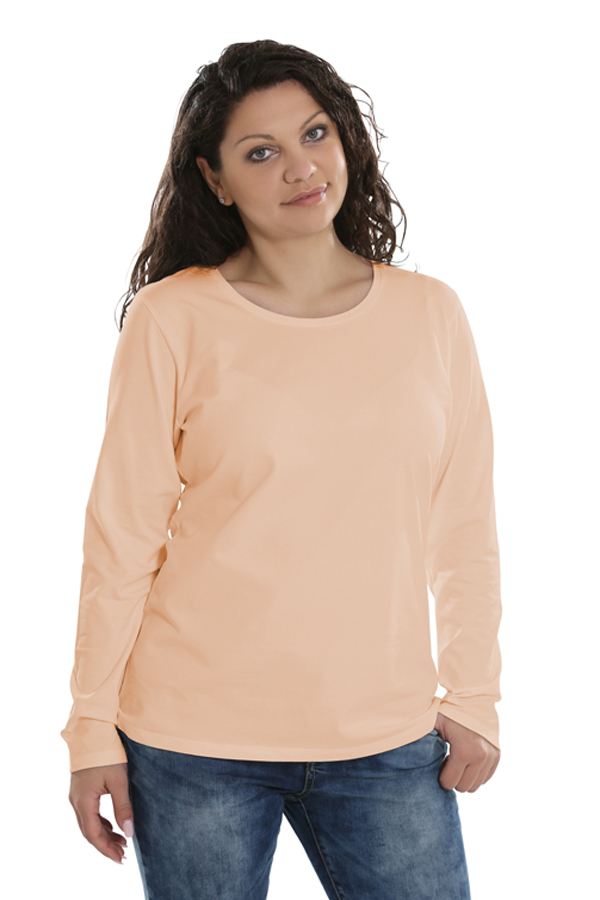 Basic Shirt langarm (Apricot)
