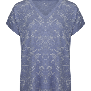 Shirt 1/4 Arm  (Aqua print)