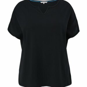 TRIANGLE Kurzarmshirt Piqué-Shirt aus Modalmix Logo