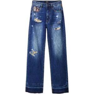 Desigual  Straight Leg Jeans 22WWDD41  Blau In Damengrößen erhältlich. EU S