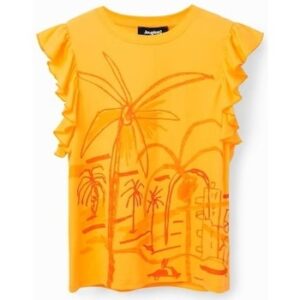 Desigual  T-Shirt 23SWTKCA  Orange In Damengrößen erhältlich. EU L