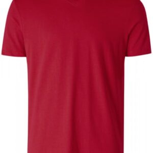 Unifarbenes TShirt im BasicDesign KurzarmModell mit VAusschnitt BasicTShirt im SlimFit Material 100% Baumwolle