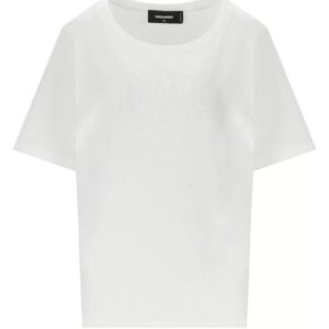 Dsquared2 T-Shirt aus weißem Baumwolljersey