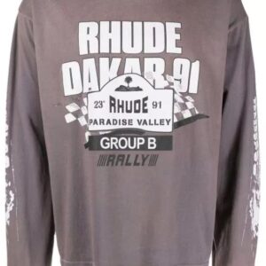 RHUDE präsentiert dieses T-Shirt aus reiner Baumwolle