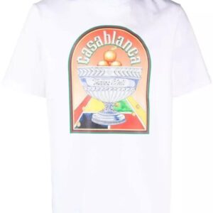 Dieses T-Shirt von Casablanca ist aus reiner Bio-Baumwolle und hat eine lockere Passform. Es zeichnet sich durch den Terrain D'Orange-Aufdruck aus