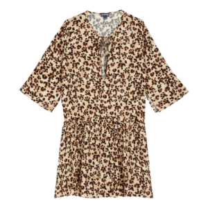 Entfesseln Sie Ihre wildeste Seite mit dem Loom Turtles Leopard Damenkleid. Surf- and Turf-Einflüsse verschmelzen in einer Illusion zu einer fesselnden Persönlichkeit