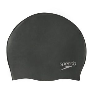Die Plain Moulded Silicone Cap von Speedo wird von Schwimmern auf der ganzen Welt getragen und verfügt über ein ergonomisches 3D-Design für einen bequemen