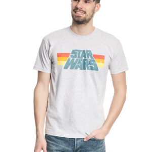 STAR WARS HERREN T-SHIRTMarke: Star WarsModell: Vintage 77 T-ShirtProdukt Nr.: 39644Farbe: grau meliertHauptmaterial: 97% Baumwolle