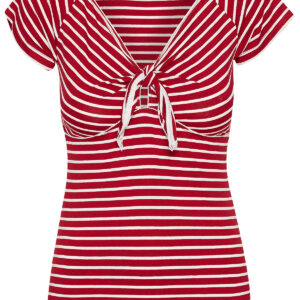 VIVE MARIA DAMEN T-SHIRTMarke: Vive MariaModell: My Capri ShirtProdukt Nr.: 44330Farbe: rot alloverHauptmaterial: 94% Viskose