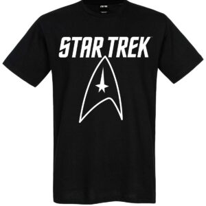 STAR TREK HERREN T-SHIRTMarke: Star TrekModell: Big Logo T-Shirt maleProdukt Nr.: 44564Farbe: schwarzHauptmaterial: 100% BaumwolleDieses schwarze Herren T-Shirt besteht aus einem angenehmen Baumwollmaterial. Es hat einen runden Halsausschnitt