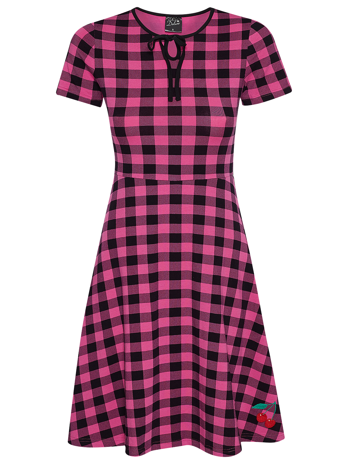 PUSSY DELUXE DAMEN A-LINIEN-KLEIDMarke: Pussy DeluxeModell: Back To 1955 Pink Checkered Dress femaleProdukt Nr.: 44484Farbe: pink alloverHauptmaterial: 90% Baumwolle