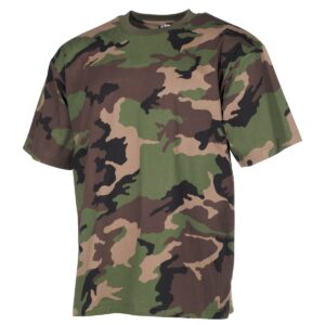 Klassisches US Army T-Shirt mit verstärktem Rundhals-Ausschnitt. Material: 100%25 Baumwolle Waschbar bis 40°
