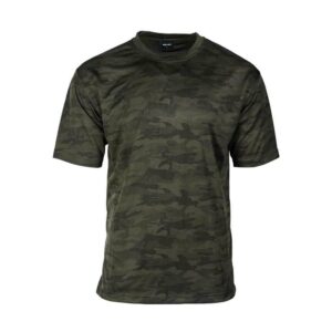 Sportlich geschnittenes Camouflageshirt aus Meshmaterial - atmungsaktiv und schnelltrocknend - Rundhalsausschnitt - sehr angenehm zu tragen Material: 100%25 Polyester Waschbar bis 30°
