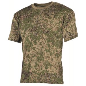 Klassisches US Army T-Shirt mit verstärktem Rundhals-Ausschnitt. - gekämmte