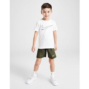 Mit diesem Nike T-Shirt/Woven Shorts Set sind auch die Kleinkinder bestens gestylt. Das Set besteht aus einem weißen T-Shirt mit Rundhalsausschnitt und kurzen Ärmeln