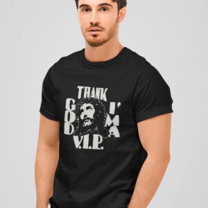 VIVE MARIA HERREN T-SHIRTMarke: Vive MariaModell: Thank God T-Shirt maleProdukt Nr.: 46638Farbe: schwarzHauptmaterial: 100% Biobaumwolle- gerade Passform - runder Halsausschnitt