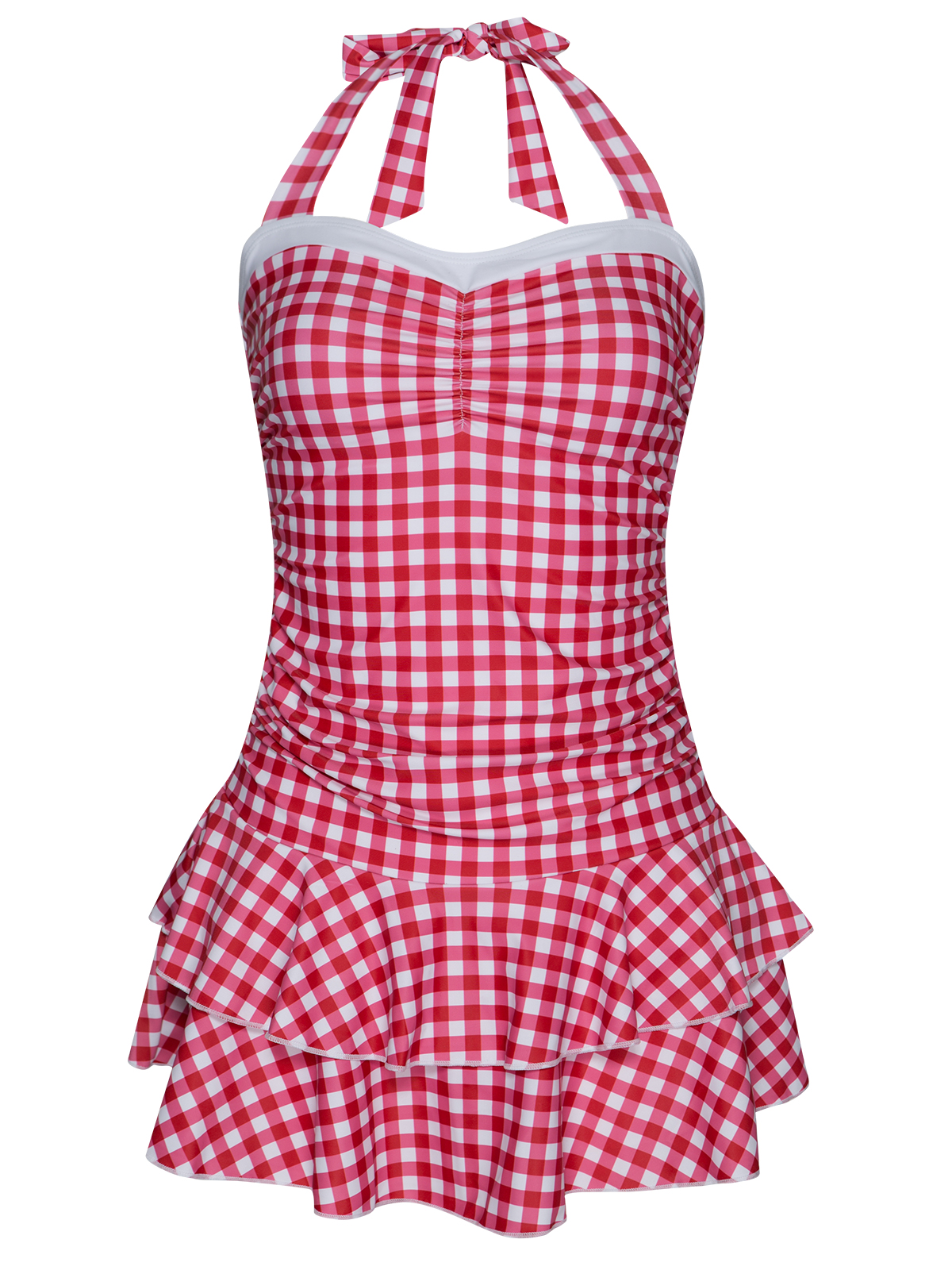 PUSSY DELUXE DAMEN BADEANZUGMarke: Pussy DeluxeModell: Red Plaid SwimsuitProdukt Nr.: 39214Farbe: rot alloverHauptmaterial: 80% Polyester
