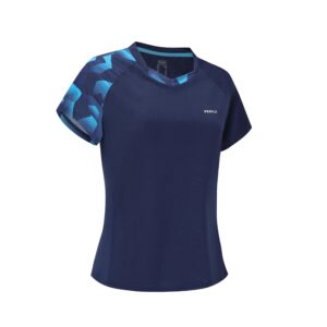 Dieses funktionale T-Shirt ist ideal für fortgeschrittene Badmintonspielerinnen beim regelmäßigen Training und Spiel.