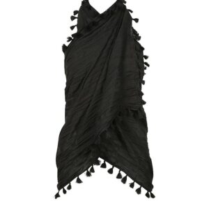 Sarong aus Baumwollgaze in den Farben der Saison Wird lose und entspannt getragen Material: 100 % Baumwolle Farbbezeichnung: Black