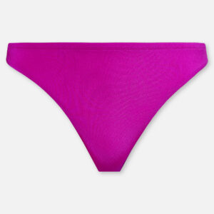 Diese Bikini-Hose avanciert zu einem absolut modischen Hingucker. Das frische Pink kommt auf gebräunter Haut besonders schön zur Geltung. Das Model misst 180 cm und trägt die Konfektionsgröße DE 36. Dekolleté: 85 cm